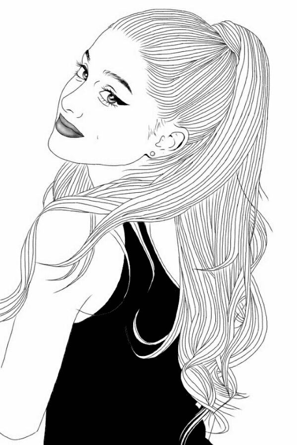 Ariana grande coloring pages printable for free download