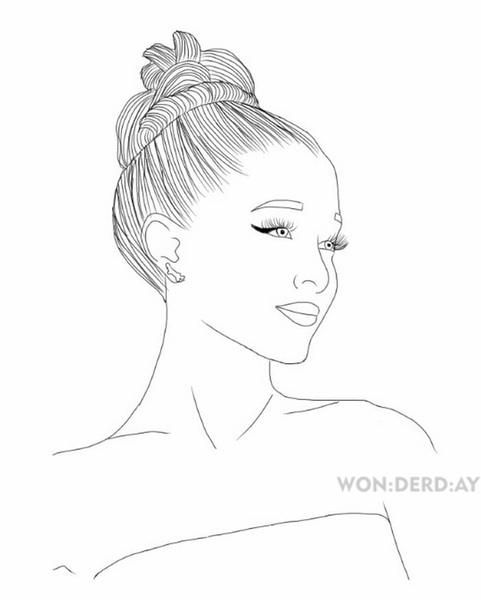 Coloring pages ariana grande download and print for free