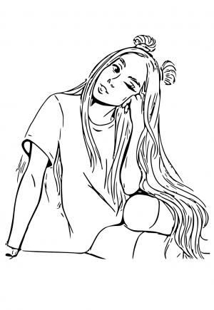 Free printable ariana grande coloring pages for adults and kids