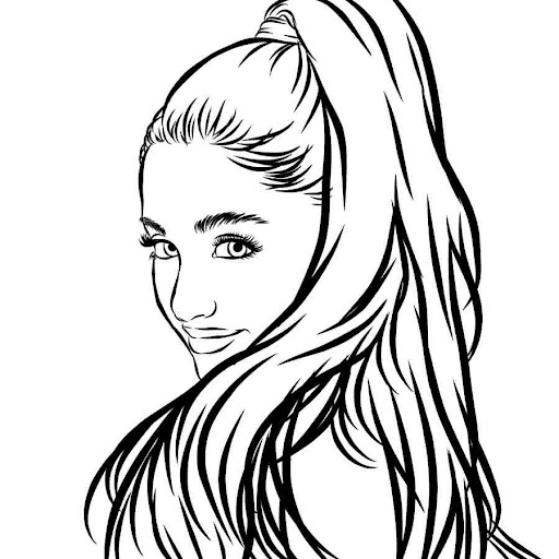 Ariana grande coloring pages printable for free download