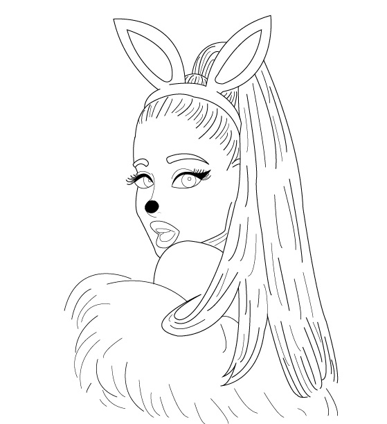 Ariana grande coloring pages best collection free printable