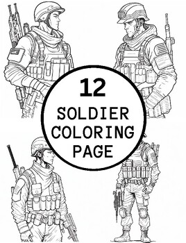 Soldier coloring tpt