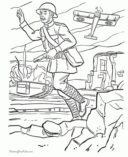 Free printable army coloring pages