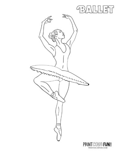 Ballerina coloring pages ballet printables fun facts at