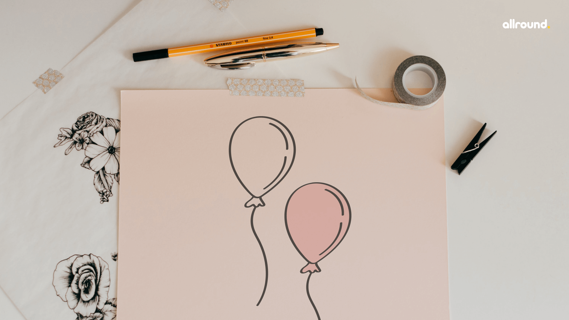 How to draw a balloon