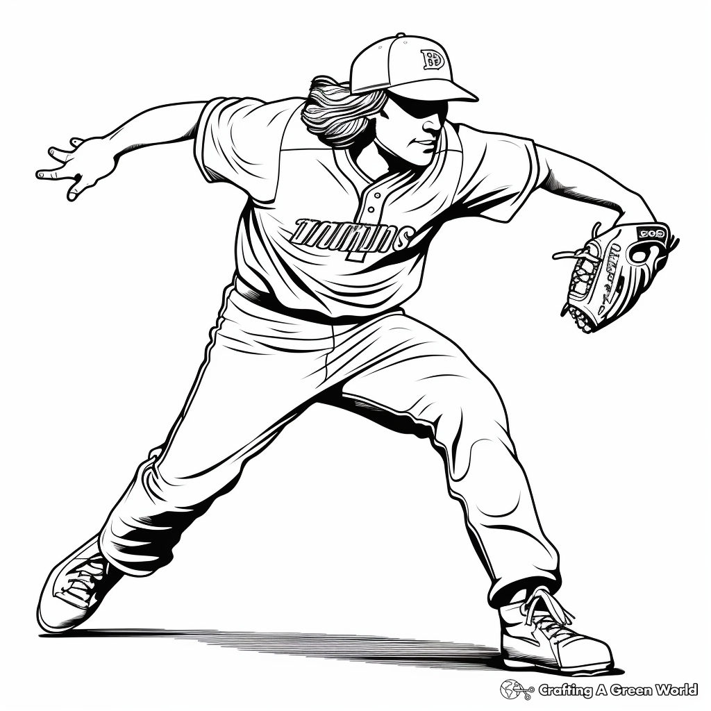 Baseball coloring pages