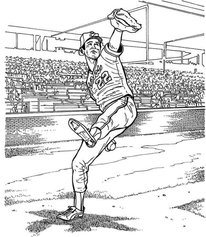 Fun and exciting baseball coloring pages