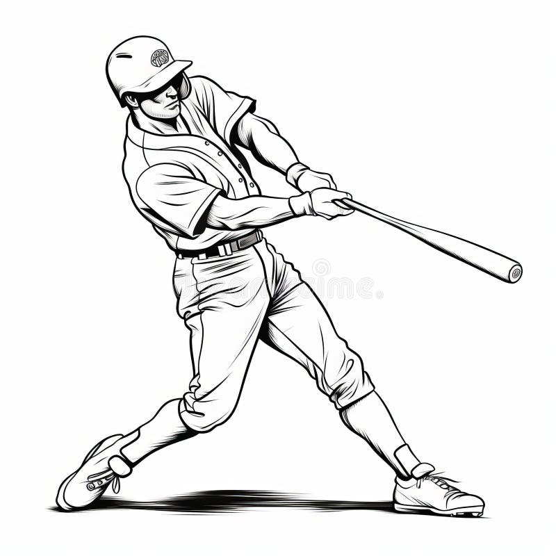 Baseball coloring stock illustrations â baseball coloring stock illustrations vectors clipart