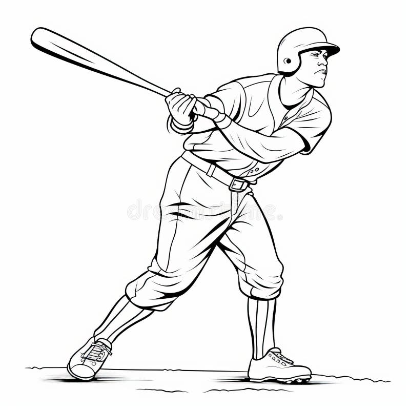 Baseball coloring stock illustrations â baseball coloring stock illustrations vectors clipart