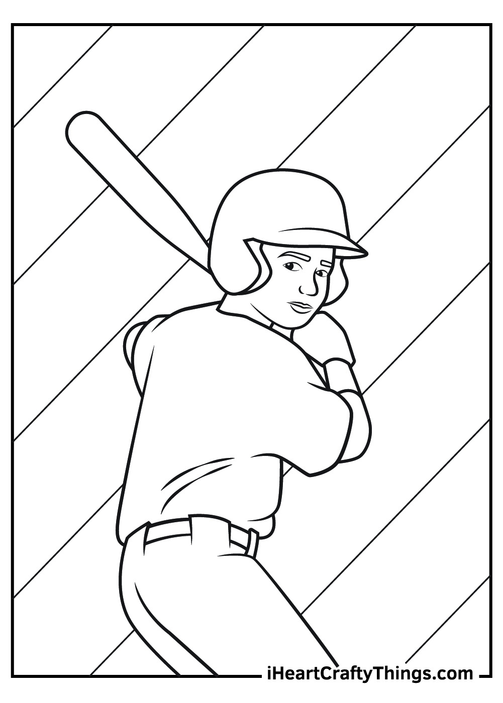 Baseball coloring pages free printables