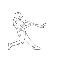 Baseball coloring pages for kids printable free download