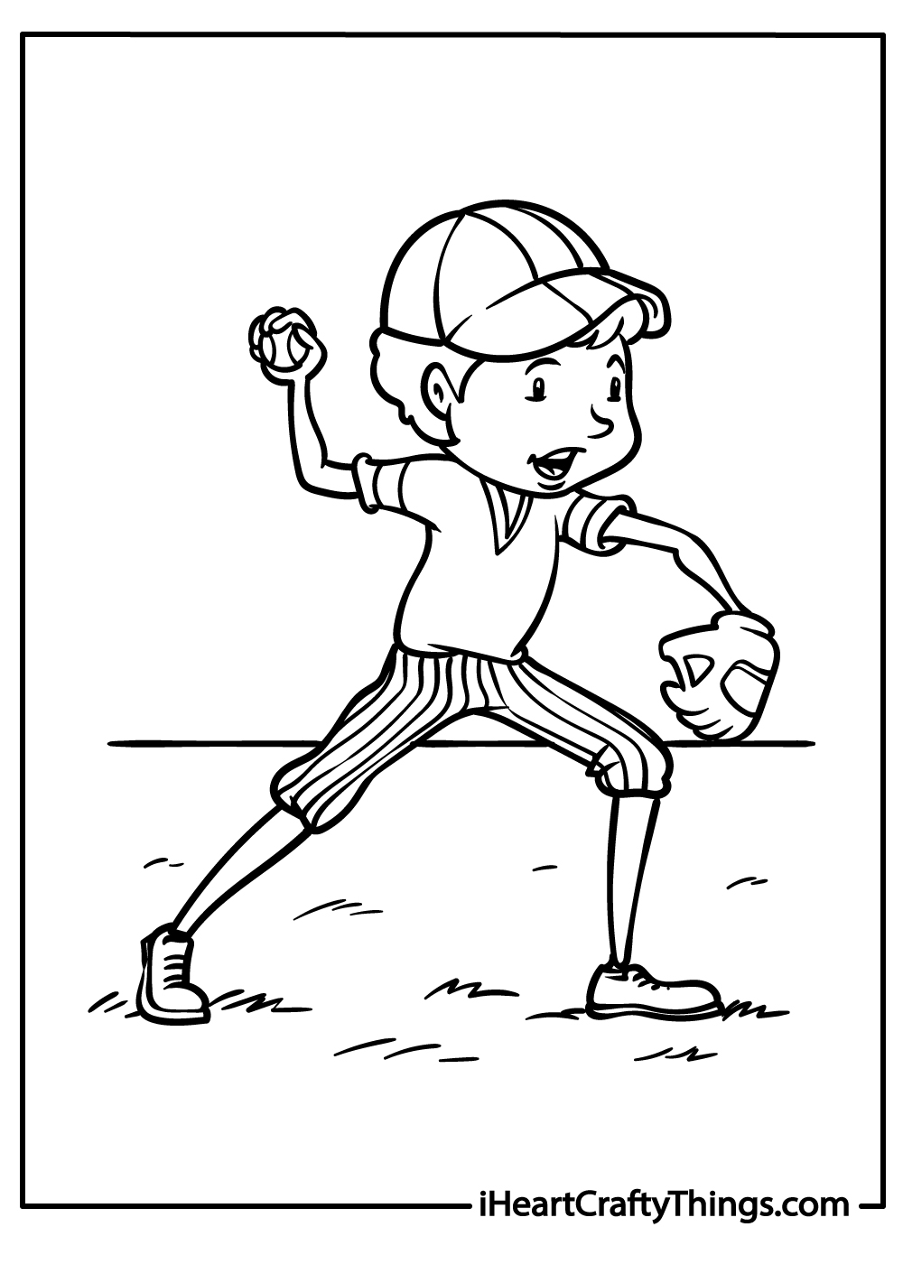 Baseball coloring pages free printables