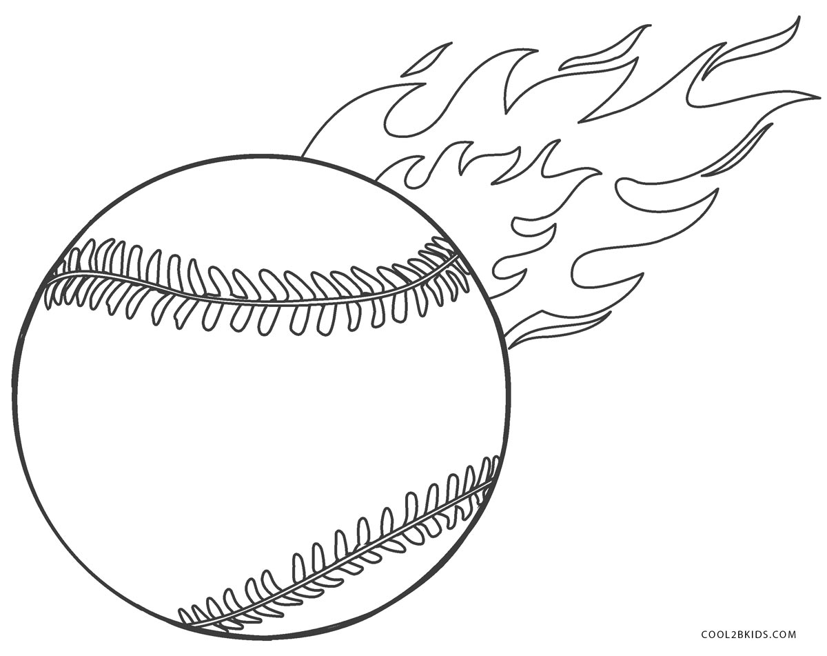 Free printable baseball coloring pages for kids