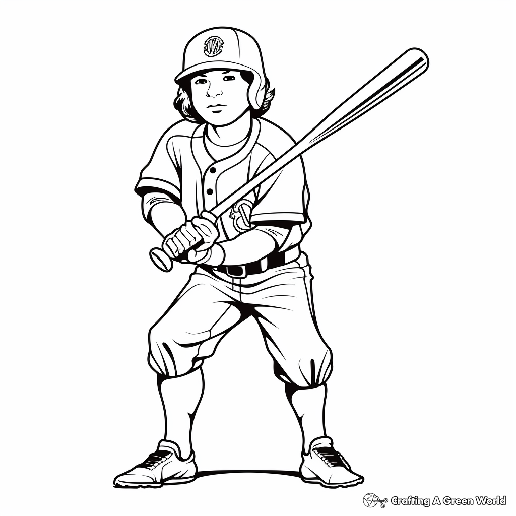 Baseball coloring pages