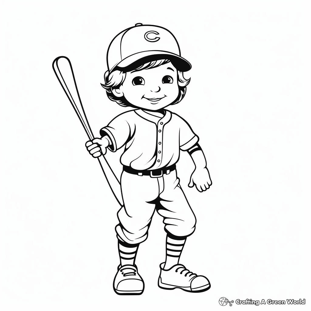 Baseball coloring pages