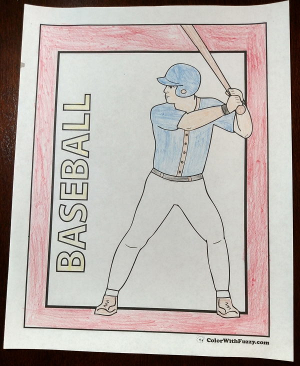 Baseball coloring pages â pitcher and batter sports coloring pages