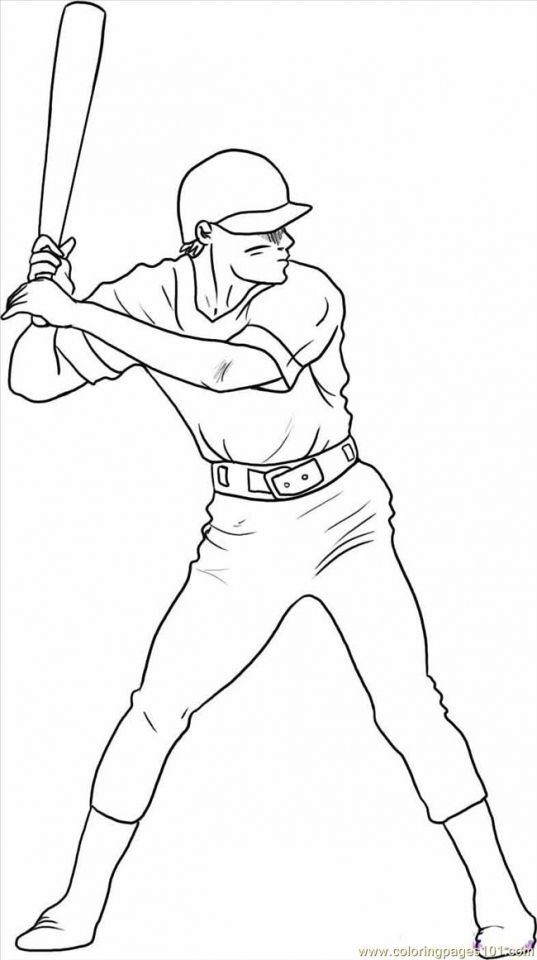 Playful baseball coloring pages