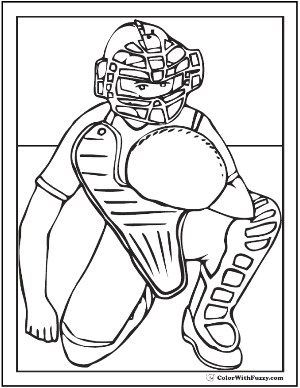 Baseball coloring pages â pitcher and batter sports coloring pages