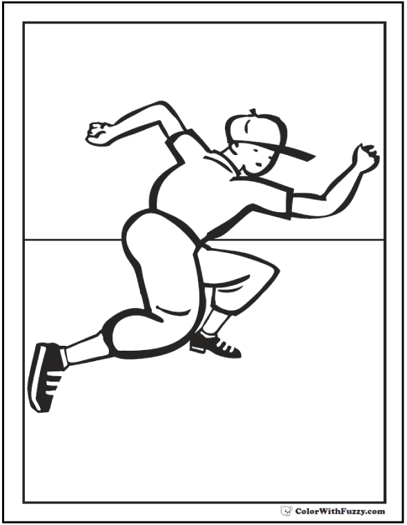 Baseball coloring pages â pitcher and batter sports coloring pages