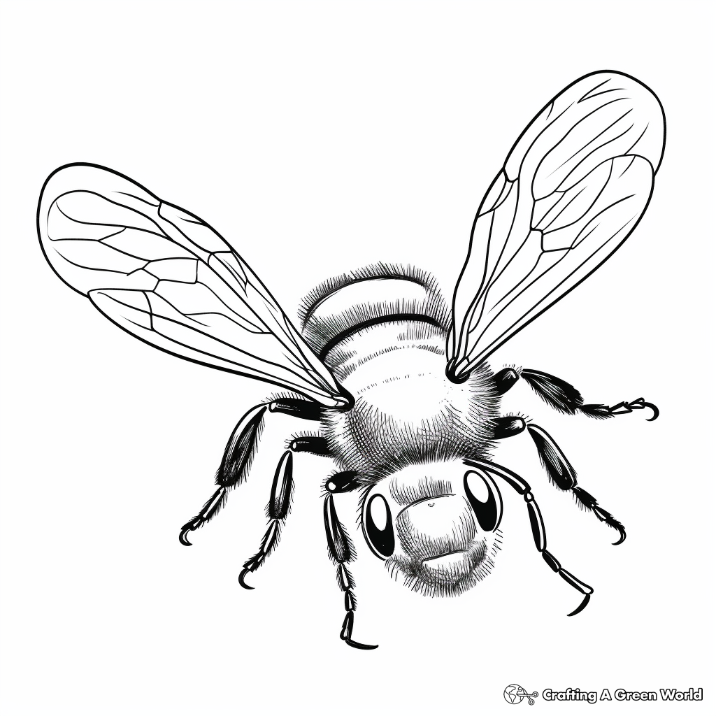 Bumble bee coloring pages