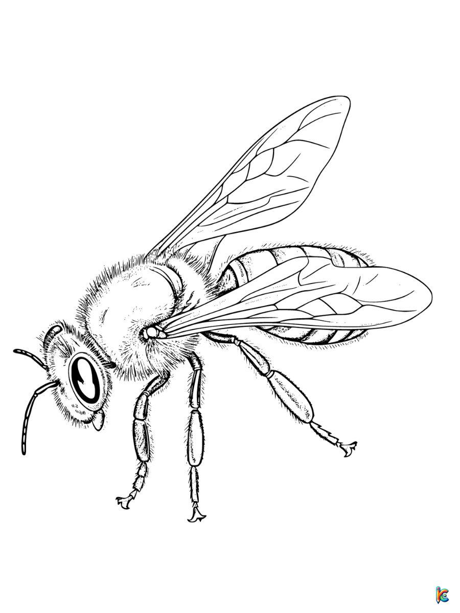 Bee coloring pages â