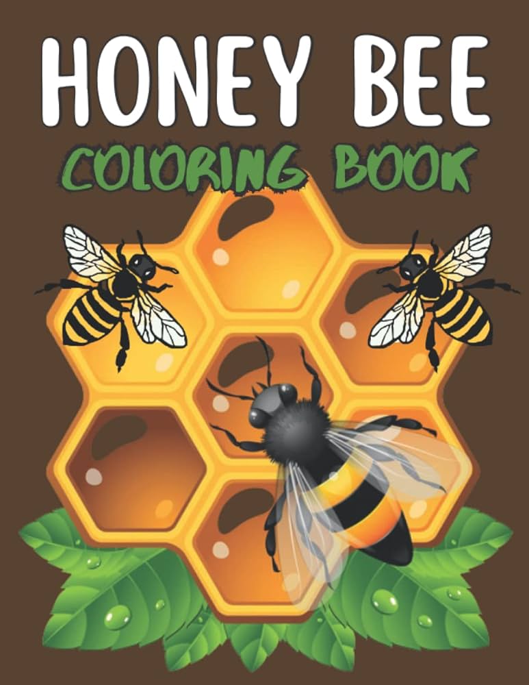 Honey bee coloring book adults coloring book for honey bee beautiful coloring pages zoey nora books