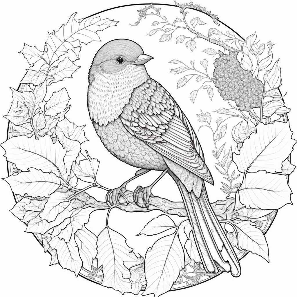 Avian adventures detailed and vibrant bird coloring pages for adults