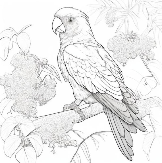 Bird coloring book