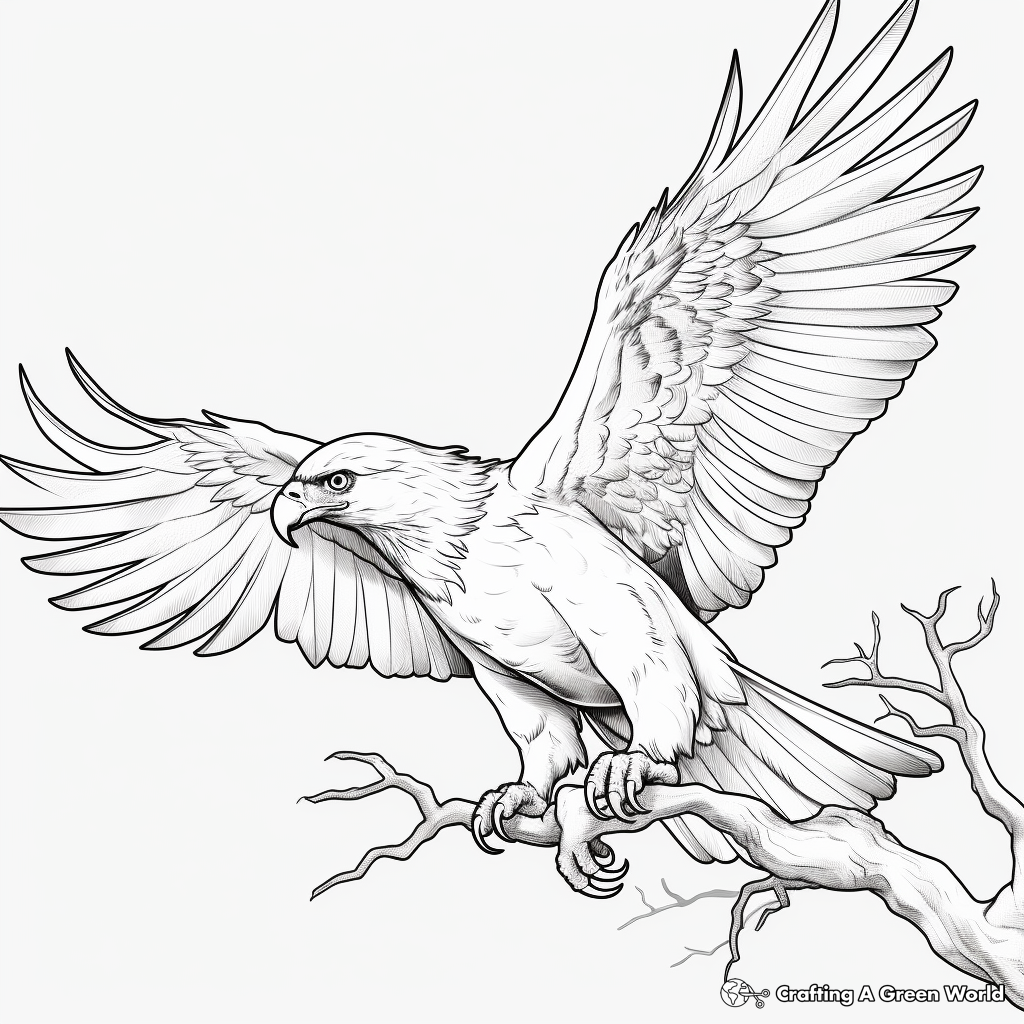 Realistic bird coloring pages