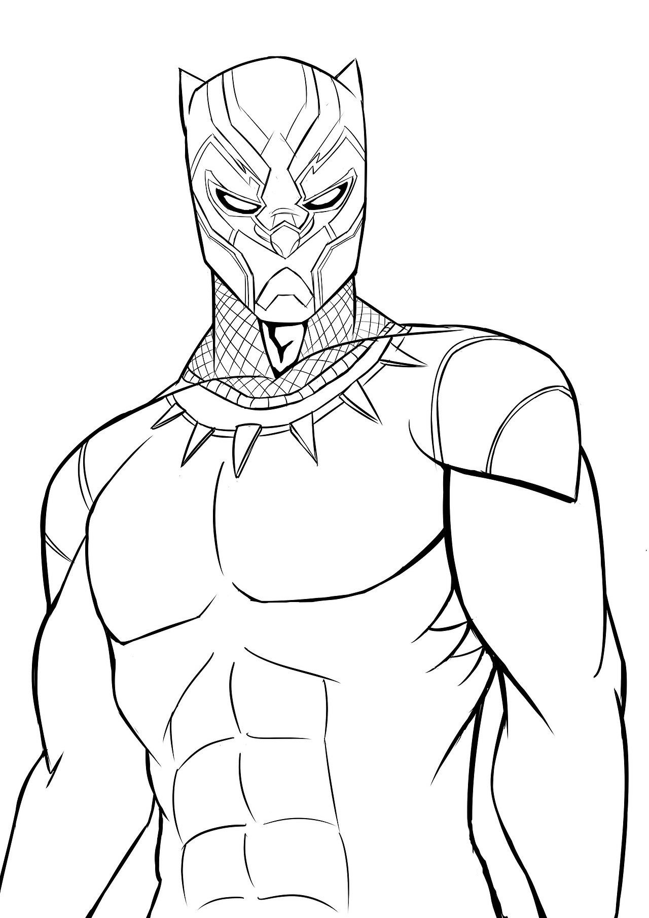 Black panther coloring pages