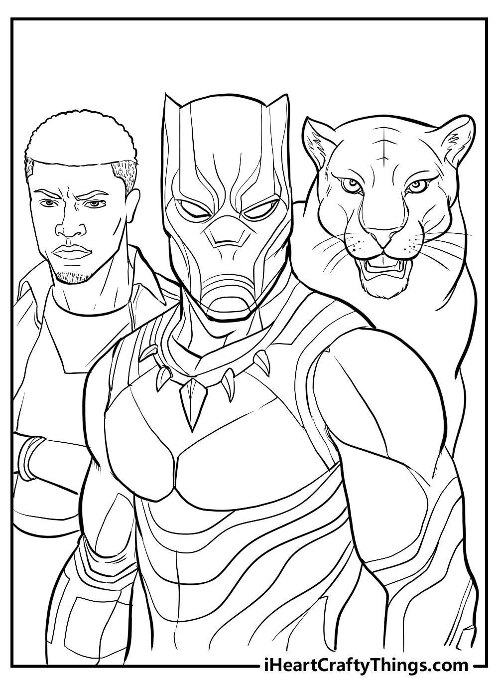 Printable black panther coloring pages updated