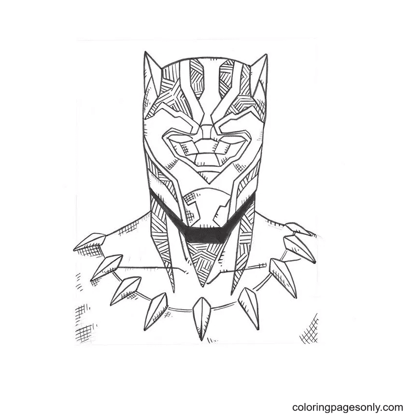 Black panther coloring pages