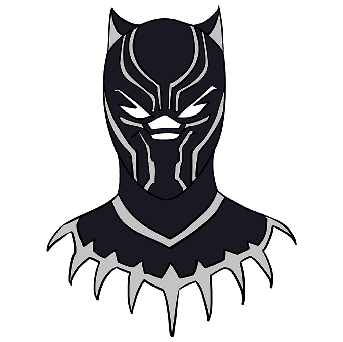 How to draw the black panther