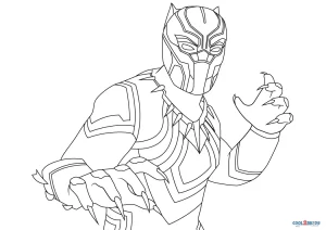 Free printable black panther coloring pages for kids