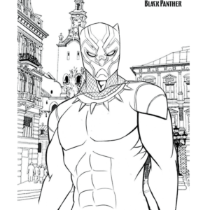 Black panther coloring pages printable for free download