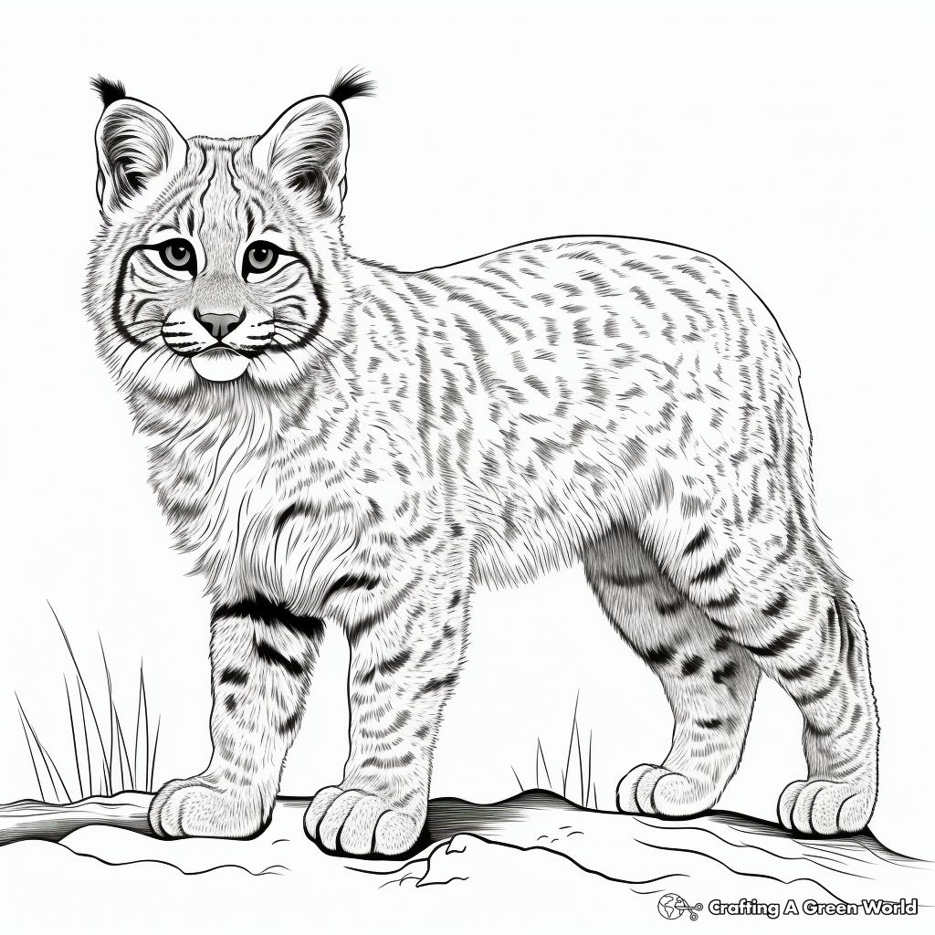 Bobcat coloring pages