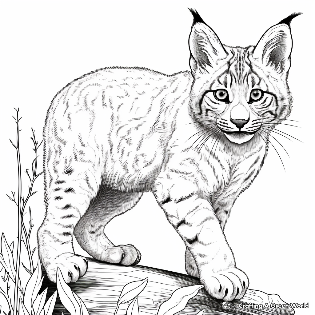 Bobcat coloring pages