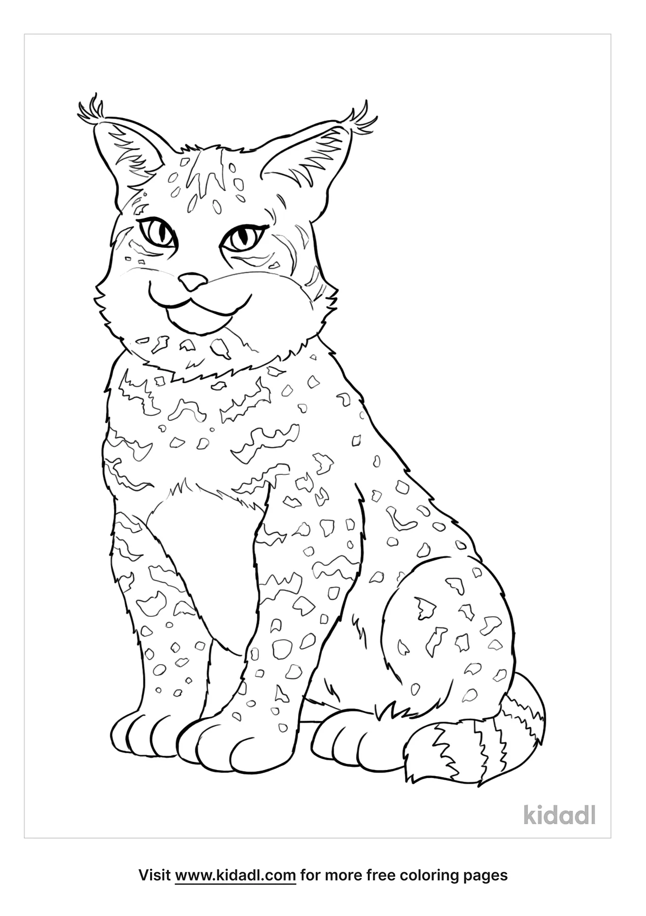 Free accurate bobcat coloring page coloring page printables