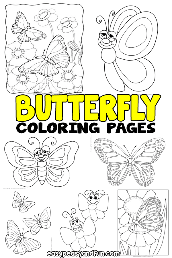 Butterfly coloring pages