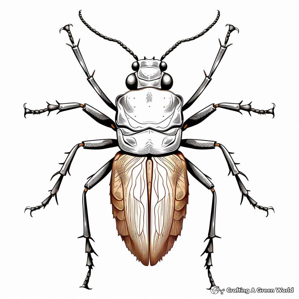 Beetle coloring pages