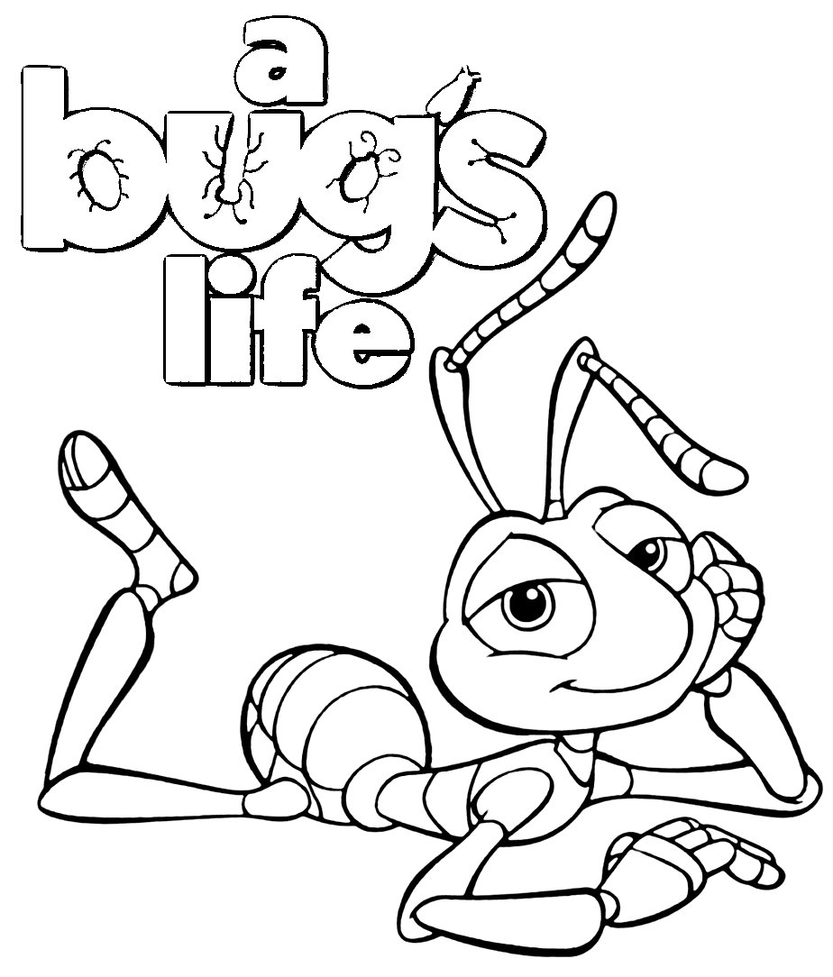 A bugs life coloring pages printable for free download