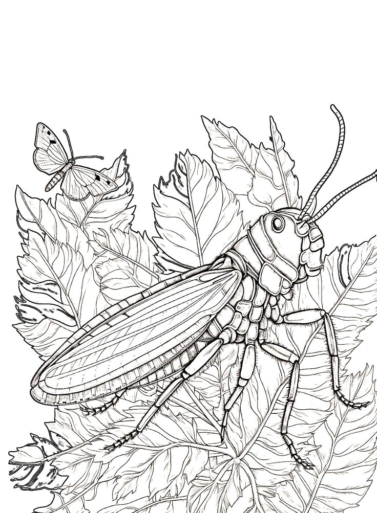 Locust coloring pages