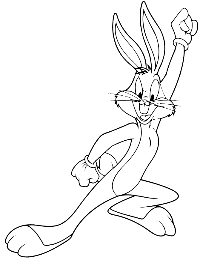 Bugs bunny coloring pages printable for free download