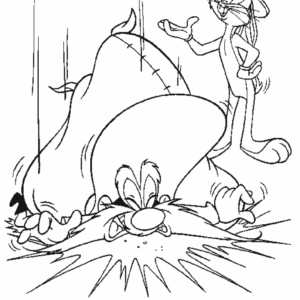 Bugs bunny coloring pages printable for free download