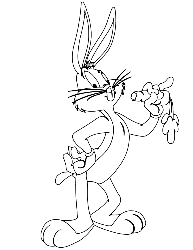 Bugs bunny coloring pages printable for free download