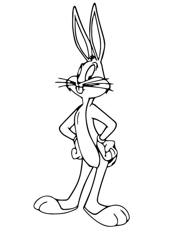 Bugs bunny coloring page