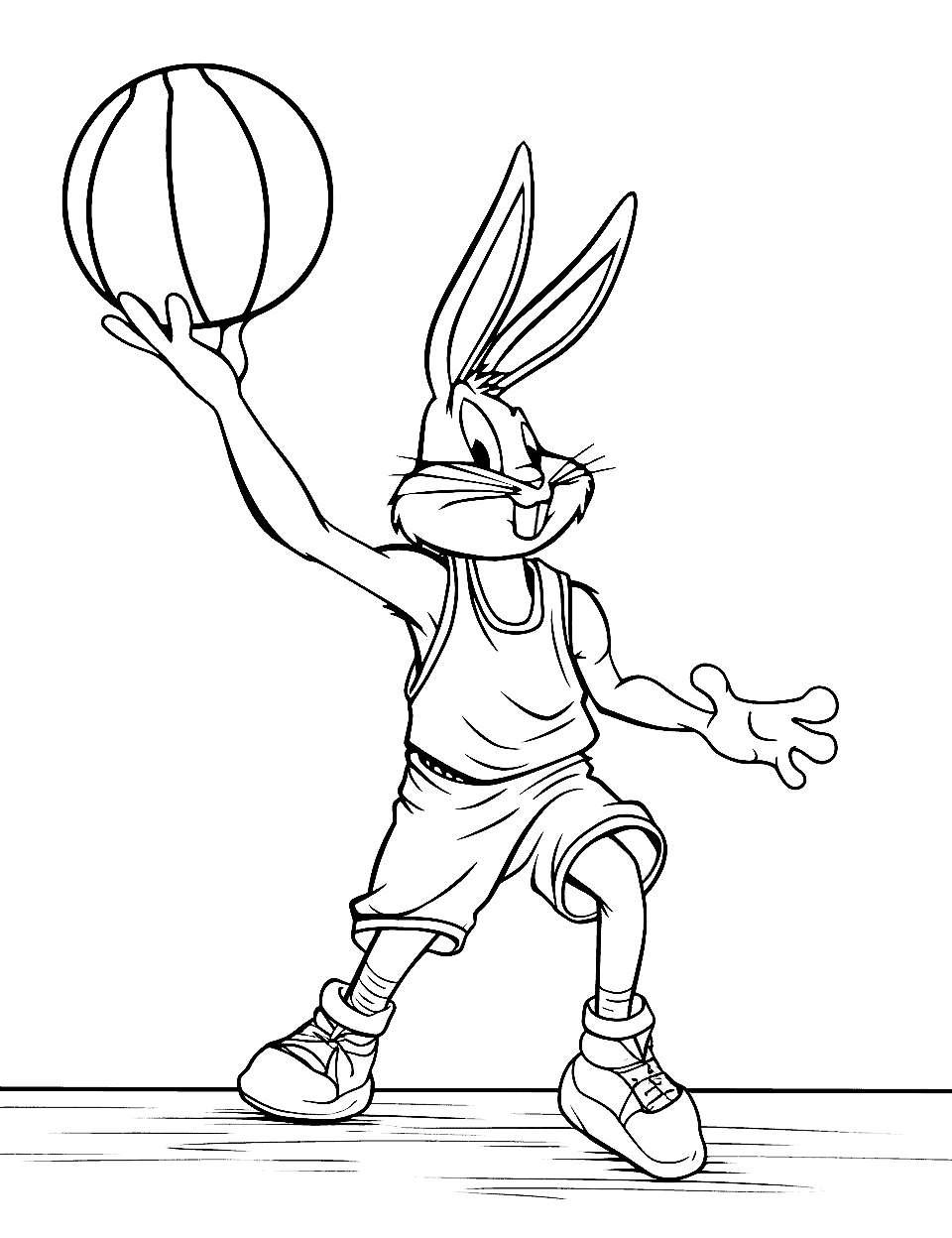 Basketball coloring pages free printable sheets