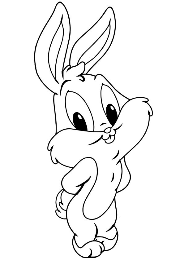 Coloring pages awesome baby bugs bunny coloring page