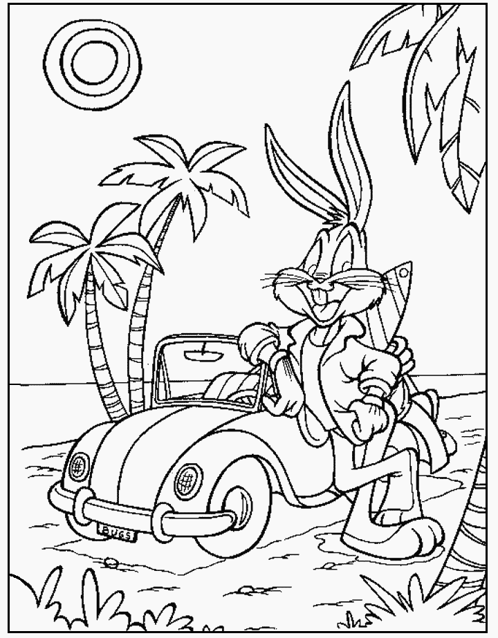 Bugs bunny coloring pages printable for free download