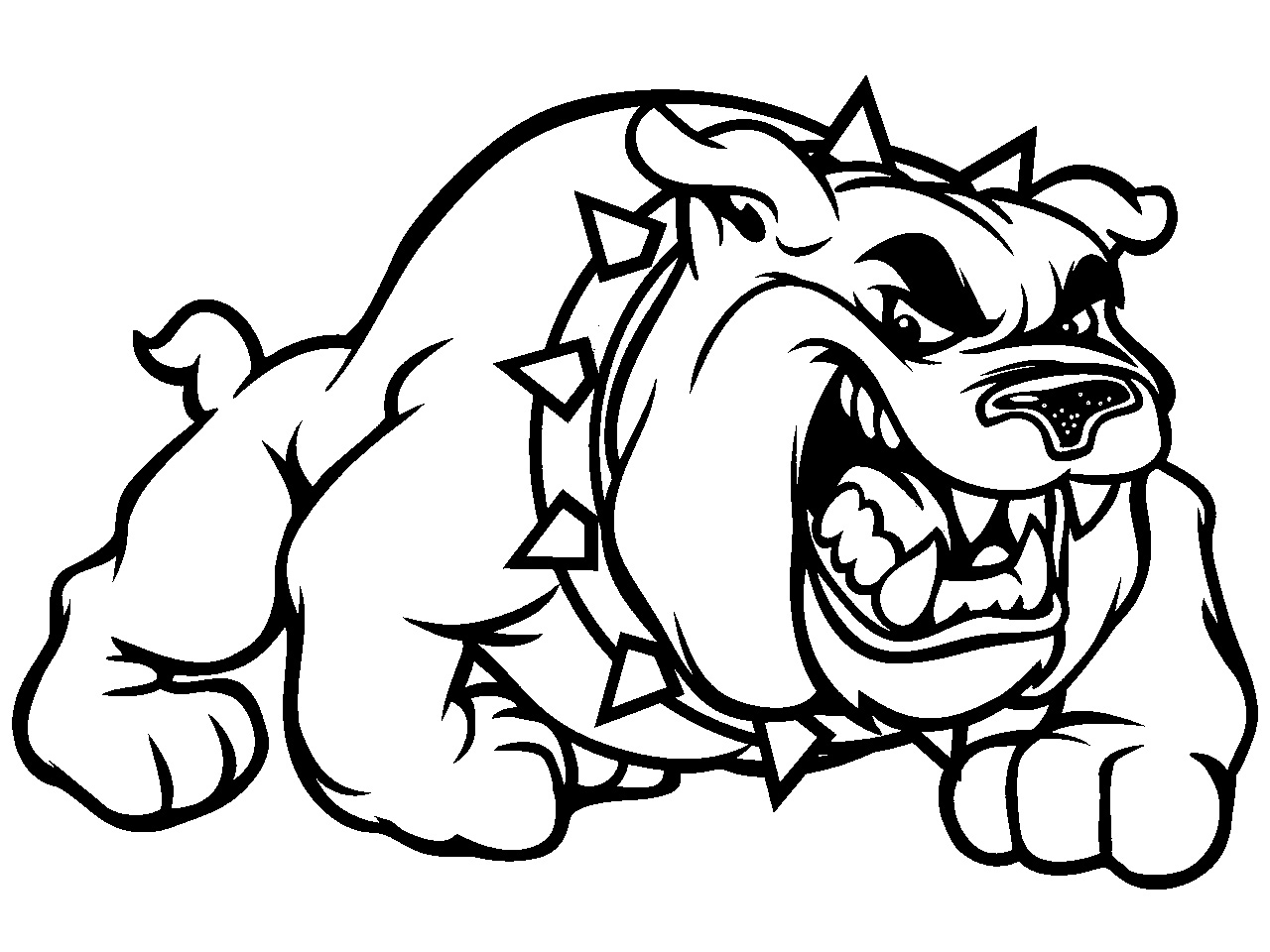 Bulldog coloring pages